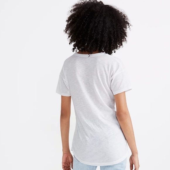 NWOT Women's Madewell Whisper Cotton Crew Neck T-shirt - Picture 5 of 6